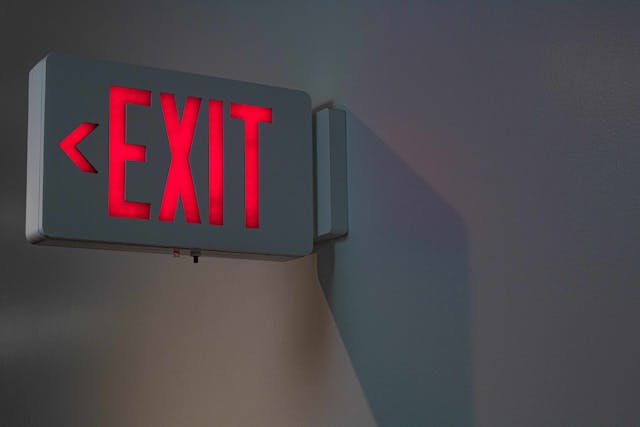 Emergency exit sign